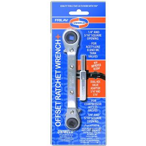 Llave Ratchet Matraca Curva Uniweld