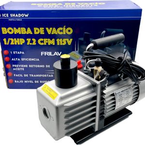 Bomba de Vacío Ice Shadow 1 Etapa 1/2 HP 7.2 CFM 115V