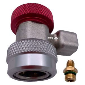 Cople Automotriz Alta (Rojo) c/ Valvula de Cierre R134
