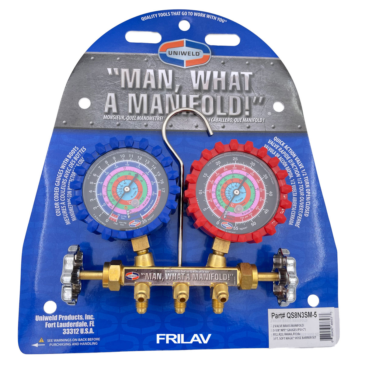 Juego de Manometros para R410 / R134 / R22 / R404