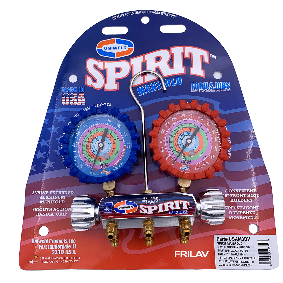 Juego de Manometros SPIRIT para R410 / R134 / R22 / R404