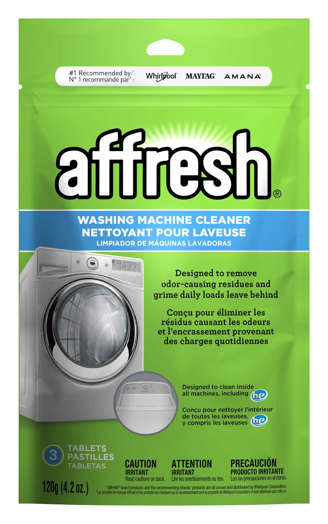 Affresh Limpiador para Lavadora en Tabletas
